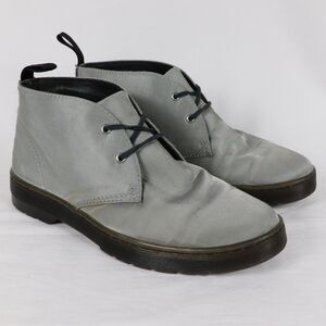 Dr Martens Daytona Boots Women's Size 8 Satin Silver